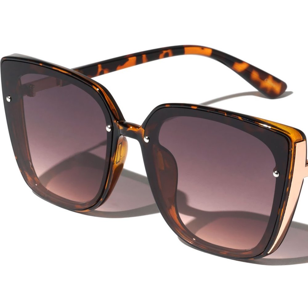Angled Cat Eye Sunglasses